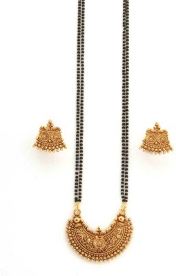 Ms Jewels Alloy Gold-plated Gold Jewellery Set(Pack of 1)