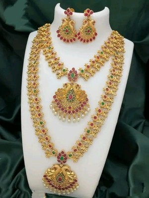 FALLALERY Alloy Gold-plated Multicolor Jewellery Set(Pack of 1)