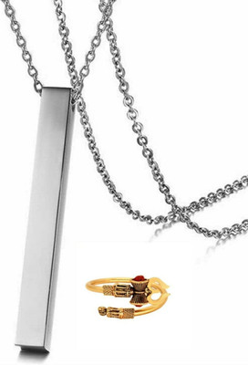 Vipunj Alloy Sterling Silver, Gold-plated, Silver Silver, Gold Jewellery Set(Pack of 2)