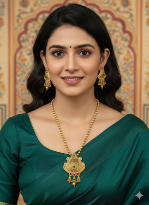 Derozmi Alloy Gold Jewellery Set(Pack of 1)