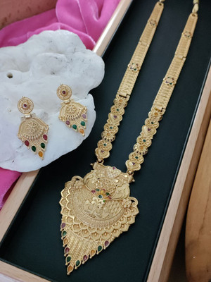 Univers Fashion Trends Brass Gold-plated Gold Jewellery Set(Pack of 1)