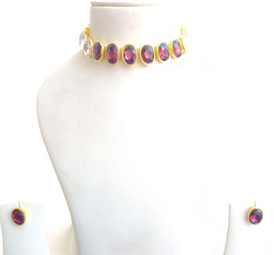 Buybox Metal Gold-plated Multicolor Jewellery Set(Pack of 1)
