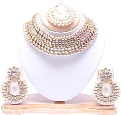 Swarajshop Alloy Gold-plated Gold Jewellery Set(Pack of 1)