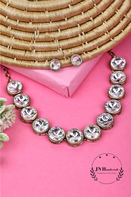 JN Handicraft Brass Copper White Jewellery Set(Pack of 1)