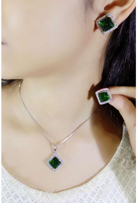 BSC Gallery Alloy Green Jewellery Set(Pack of 1)