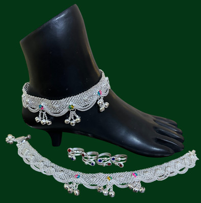 MA Enterprises Alloy Silver Silver Jewellery Set(Pack of 1)