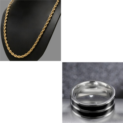 Vipunj Alloy Gold-plated, Sterling Silver Gold, Black, Silver Jewellery Set(Pack of 1)