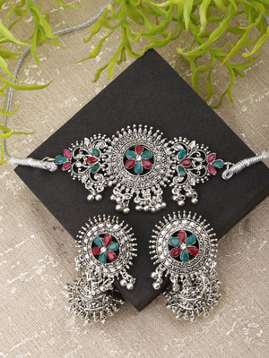 Anamya Collections Alloy Multicolor Jewellery Set(Pack of 1)