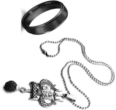 KINGSTYLEIMPEX Stainless Steel Sterling Silver Silver Jewellery Set(Pack of 3)