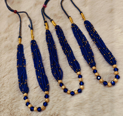 Dado sutho Alloy Gold-plated Blue Jewellery Set(Pack of 3)
