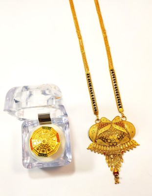 Divyanshi Collection Brass Gold-plated Gold Jewellery Set(Pack of 2)