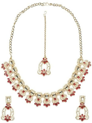 kulin Zinc Gold-plated Multicolor Jewellery Set(Pack of 1)