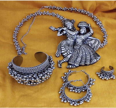 Lathar Silver Silver Silver Jewellery Set(Pack of 1)