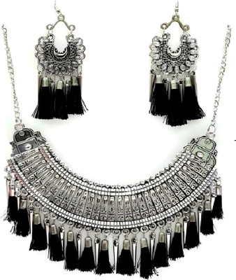 Mystory Alloy Silver Jewellery Set(Pack of 1)