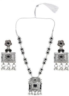SKG Fashion Store Alloy Black, Silver Jewellery Set(Pack of 1)
