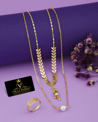 Vraj india Metal Gold-plated Gold Jewellery Set(Pack of 1)