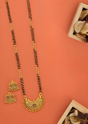 Seora Alloy Gold-plated Gold Jewellery Set(Pack of 3)