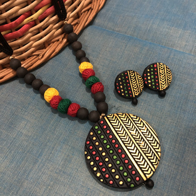 Lisma Fashion Terracotta Multicolor Jewellery Set(Pack of 1)