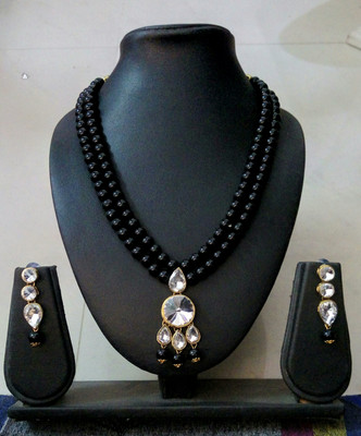 JN Handicraft Alloy Copper Black Jewellery Set(Pack of 1)