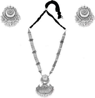 SKG Fashion Store Alloy Silver Jewellery Set(Pack of 1)