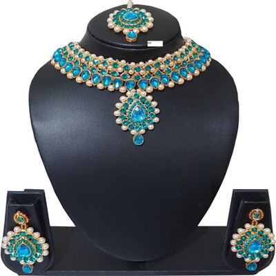 STYLISH DUDE Alloy Blue, Blue Jewellery Set(Pack of 1)