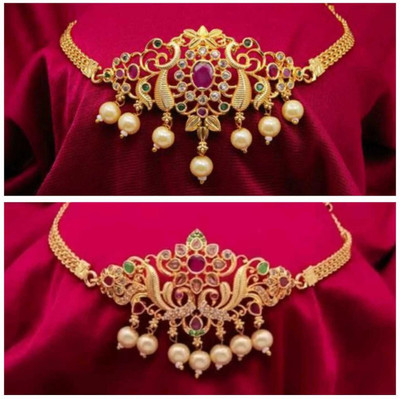 zxriz Alloy Gold-plated Multicolor Jewellery Set(Pack of 1)