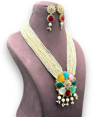SHYAM Alloy Gold-plated Multicolor Jewellery Set(Pack of 1)