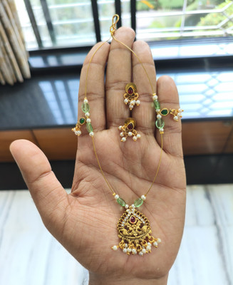 Shilpa Creation Alloy Gold-plated Multicolor Jewellery Set(Pack of 1)