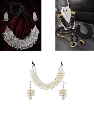 SPARKLIZA Alloy Multicolor Jewellery Set(Pack of 3)