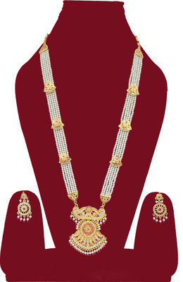 Dreamish Imitation Brass, Mother of Pearl, Alloy Gold-plated Multicolor Jewellery Set(Pack of 2)