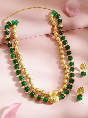 RUBANS Brass Gold-plated Gold Jewellery Set(Pack of 2)