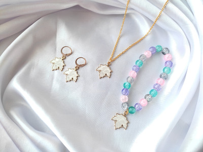 Jewelsbysirani Alloy Gold-plated Multicolor Jewellery Set(Pack of 1)