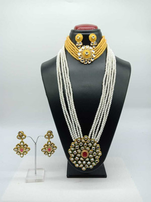 CATALYST Alloy Gold-plated White, Platinum Jewellery Set(Pack of 1)