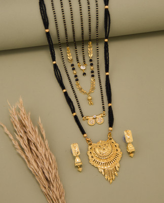 TheSanga Brass Gold-plated Gold Jewellery Set(Pack of 1)