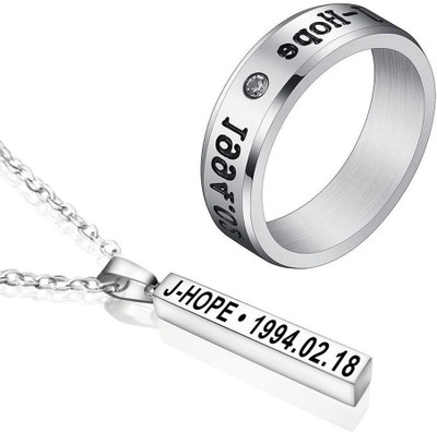 University Trendz Stainless Steel Silver Silver Jewellery Set(Pack of 1)