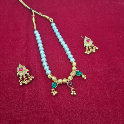 Swaroop Designer Alloy Gold-plated Multicolor Jewellery Set(Pack of 1)