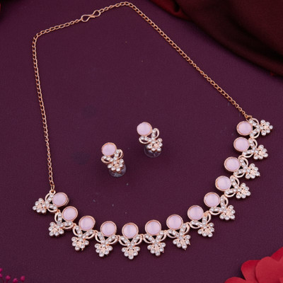 PARTICIAO Alloy Rhodium Silver Jewellery Set(Pack of 1)