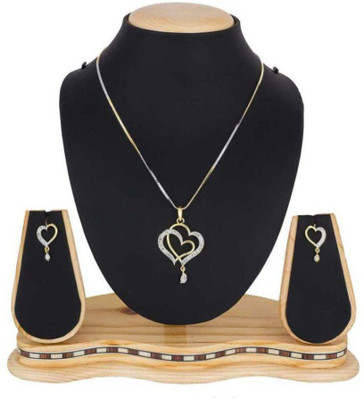 Anamya Collections Alloy Gold, Silver Jewellery Set(Pack of 3)