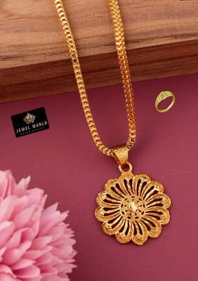 Jewel WORLD Brass, Alloy Gold-plated Gold, Multicolor Jewellery Set(Pack of 1)