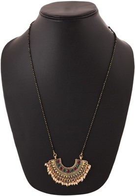 Bhagya Lakshmi Alloy Gold-plated Multicolor Jewellery Set(Pack of 1)