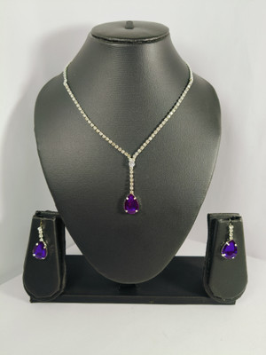 MehrasVirasat Alloy Silver Multicolor Jewellery Set(Pack of 1)