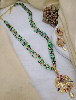 SHIVAY FASHION HUB Alloy Gold-plated Gold Jewellery Set(Pack of 1)