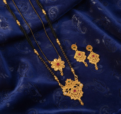 Rasadiya Brass Gold-plated Gold Jewellery Set(Pack of 1)