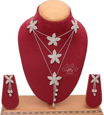 Ghazi Collection Brass Silver Silver Jewellery Set(Pack of 1)