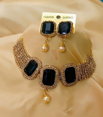 Ronak Jewels Alloy Gold-plated Multicolor Jewellery Set(Pack of 1)