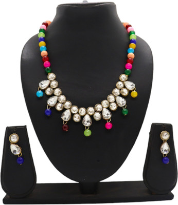 JN Handicraft Alloy Copper Multicolor Jewellery Set(Pack of 1)