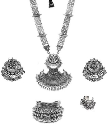 SGM Alloy Silver Jewellery Set(Pack of 1)