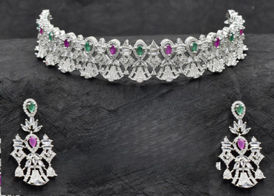 gvg Alloy Rhodium Multicolor Jewellery Set(Pack of 2)