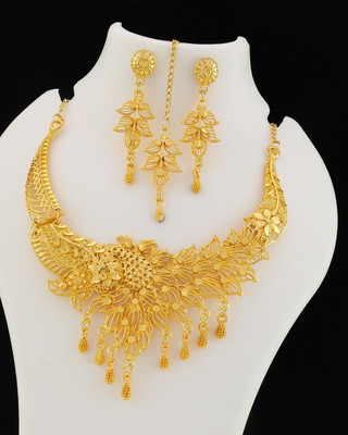 TONOLIKA JEWELLERY Brass, Alloy Gold-plated, Brass Gold Jewellery Set(Pack of 1)