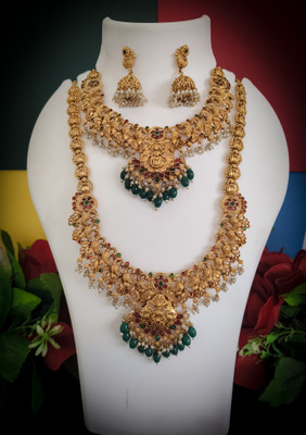 Pranav art Alloy Gold-plated Gold Jewellery Set(Pack of 1)